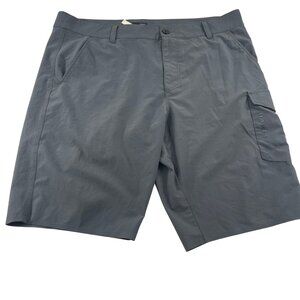 Oakley Performance Fit Men's Gray Cargo Shorts Size 40 Polyester Blend
